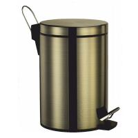 Корзина для мусора Wasserkraft Серия К, с педалью, 3 л, светлая бронза, K-633LB