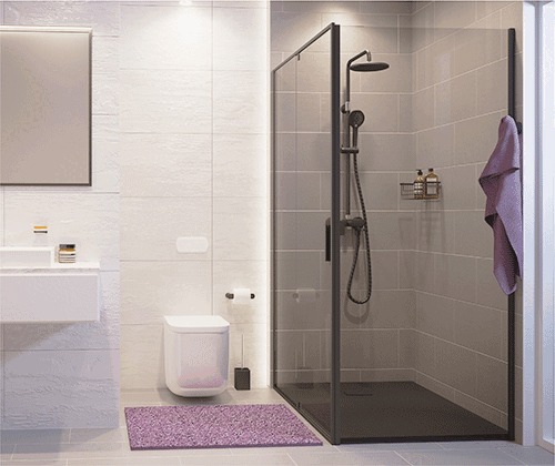 Душевой уголок Wasserkraft 74P18, прямоугольный, 90х100 см