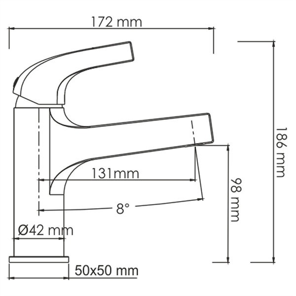Смеситель для раковины Wasserkraft Sauer 7103, глянцевое золото