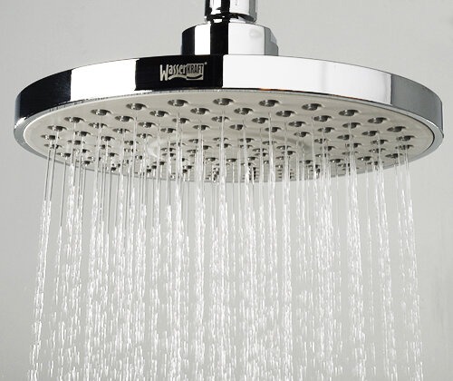 Верхний душ Wasserkraft А029, 20 см, 1 режим струи, без держателя, хром