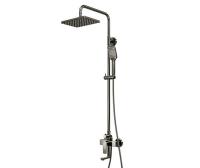 Душевая стойка Wasserkraft A18401, PVD-покрытие оружейная сталь