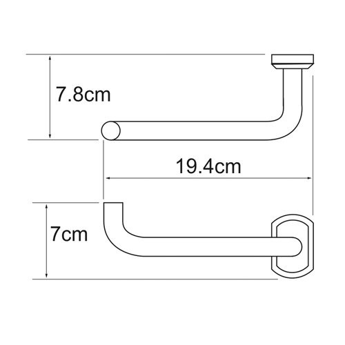 Держатель для туалетной бумаги Wasserkraft Oder, K-3096