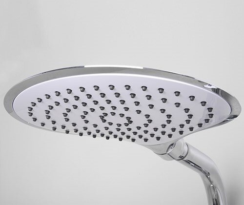 Душевая стойка Wasserkraft А045 с верхним душем 24.6 х 19 см, хром