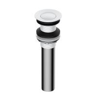Донный клапан Push-up Wasserkraft, без перелива, белый/хром, A251