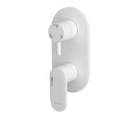 Смеситель Wasserkraft для ванны и душа, С ВНУТРЕННЕЙ ЧАСТЬЮ, белый Soft-touch, 8571