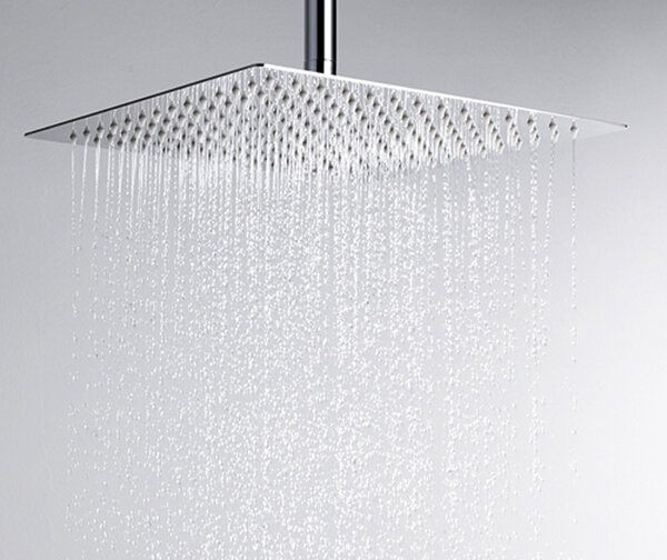 Верхний душ Wasserkraft A118, 300 х 300 мм, 1 режим струи, без держателя, хром