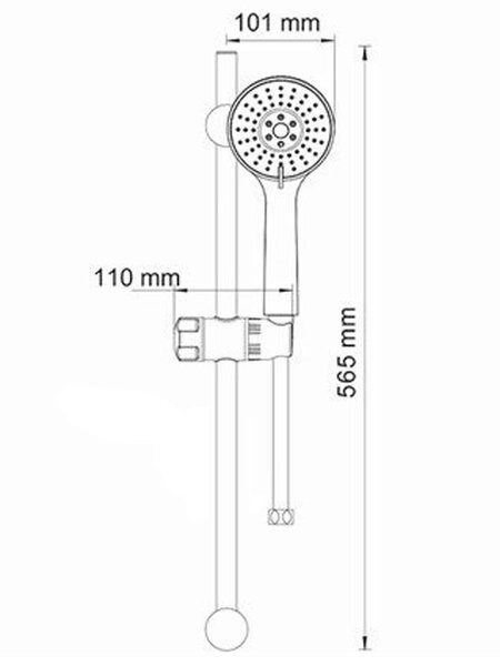 Душевой гарнитур Wasserkraft, хром, A005