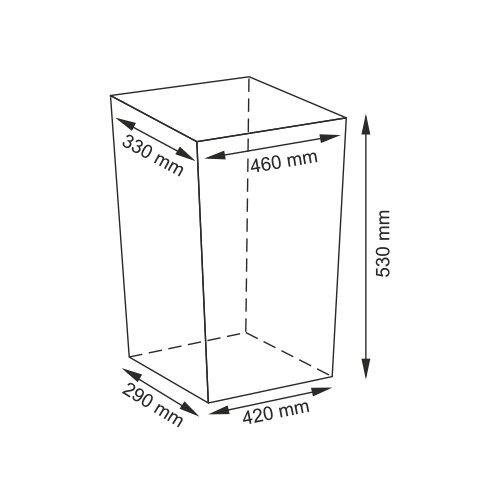 Корзина Wasserkraft Ammer WB-370-L, большая для белья с крышкой