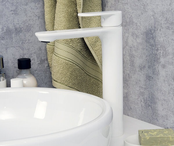 Смеситель для раковины Wasserkraft, цвет белый Soft-touch, 8503H