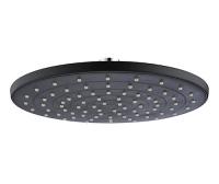 Верхний душ Wasserkraft A077, D 22,5 см, 76 форсунок, 1 режим струи, без держателя, черный