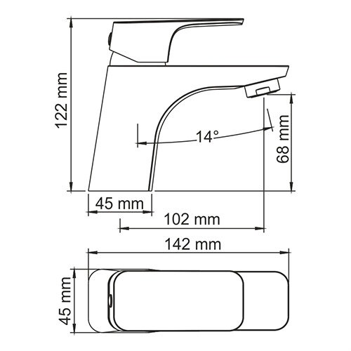 Смеситель для раковины Wasserkraft Salm 2703, хром