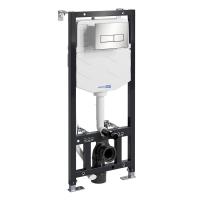 Инсталляция для унитаза Wasserkraft Aller 10TLT.010.ME.BN03, механическая клавиша цвет никель