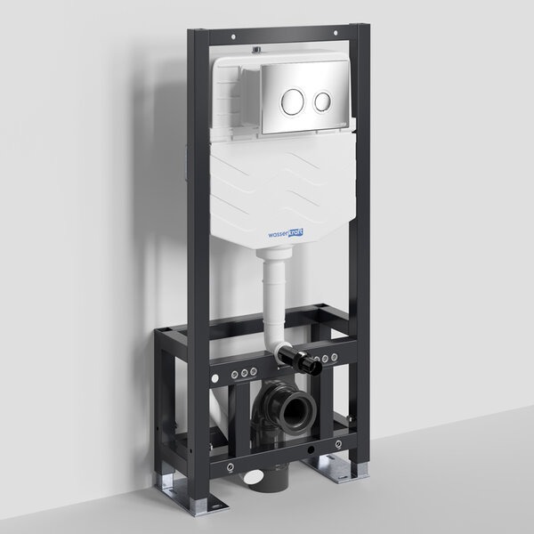 Инсталляция для унитаза Wasserkraft Dill 61TLT.010.ME.CH01, механическая клавиша хром
