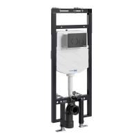 Инсталляция для унитаза Wasserkraft Dinkel 58TLT.010.ME.MB02, механическая клавиша черная матовая