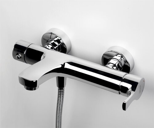 Смеситель Wasserkraft 4801 для ванны и душа с коротким изливом, хром