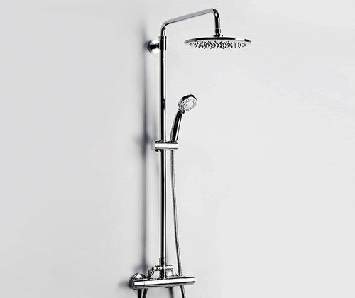 Душевая стойка Wasserkraft A13302, верхний душ 25 см, хром
