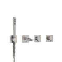 Смеситель для ванны и душа Wasserkraft Tauber A6451.296.298.275.100.276, цвет никель