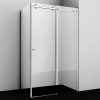 Душевой уголок Wasserkraft Vils 56R15, 110 х 90 х 200 см, профиль серебристый, стекло прозрачное