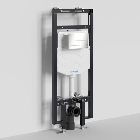 Инсталляция для унитаза Wasserkraft Dinkel 58TLT.010.ME.BN04, механическая клавиша никель
