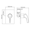 Смеситель для раковины Wasserkraft Sauer Sauer 7100 A71573, цвет золото глянцевое