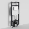 Инсталляция для унитаза Wasserkraft Dinkel 58TLT.010.ME.WM03, механическая клавиша белая матовая