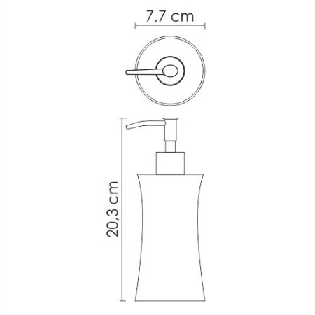 Дозатор для жидкого мыла Wasserkraft Salm, K-7699
