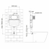 Смывной бачок Wasserkraft Aller 10TLT.031.ME.WH01, для унитазов, с механической кнопкой смыва цвет - белый