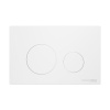 Инсталляция для унитаза Wasserkraft Glan 66TLT.010.ME.BL.WM02, декоративная стеклянная панель черная, механическая кнопка смыва белая матовая