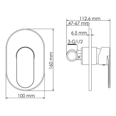Смеситель для раковины Wasserkraft Mindel 8500 A85593, цвет белый Soft-touch