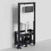 Инсталляция для унитаза Wasserkraft Dill 61TLT.010.ME.MB03, механическая клавиша черная матовая