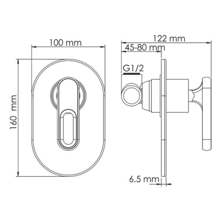 Смеситель для раковины Wasserkraft Kammel 1800 A18583, цвет хром