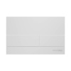 Инсталляция для унитаза Wasserkraft Glan 66TLT.010.ME.WH.WM04, декоративная стеклянная панель белая, механическая кнопка смыва белая матовая