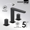 Смеситель для раковины Wasserkraft Nuthe, черный матовый, 9135