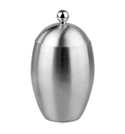 Косметическая ёмкость Wasserkraft Ruwer, с крышкой, K-6779, хром