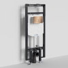 Инсталляция для унитаза Wasserkraft Dinkel 58TLT.010.ME.RG03, механическая клавиша золото розовое