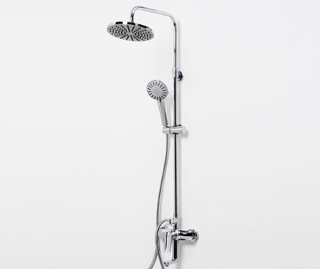 Душевая стойка Wasserkraft A16601, верхний душ 22,2 см, с изливом, хром