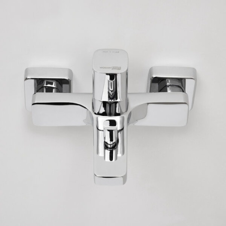 Смеситель для ванны и душа Wasserkraft Naab, хром, 8601