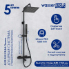 Душевая стойка Wasserkraft, цвет - черный матовый, A299.255.218.BM Thermo