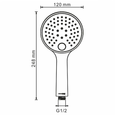 Душевой комплект Wasserkraft Sauer Sauer 7100, цвет золото глянцевое, A71208