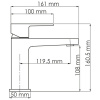 Смеситель для раковины Wasserkraft Abens 2003, черный