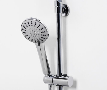 Душевая стойка Wasserkraft A16601, верхний душ 22,2 см, с изливом, хром
