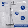 Душевая стойка Wasserkraft, с изливом, цвет - хром/белый матовый, A113.067.155.CH Thermo