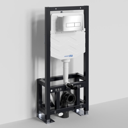Инсталляция для унитаза Wasserkraft Dill 61TLT.010.ME.CH03, механическая клавиша хром