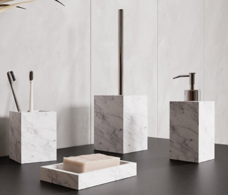 Мыльница Wasserkraft Kammel, белый/серый, K-9129