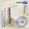 Пристенный модуль системы инсталляции Wasserkraft Naab 86TLT.040.SE.WH, для унитазов, цвет белый