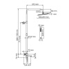 Душевая стойка Wasserkraft, цвет - хром, A199.069.103.087.CH Thermo