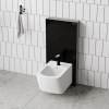 Пристенный модуль системы инсталляции Wasserkraft Naab 86BDT.050.BL, для биде, цвет - черный