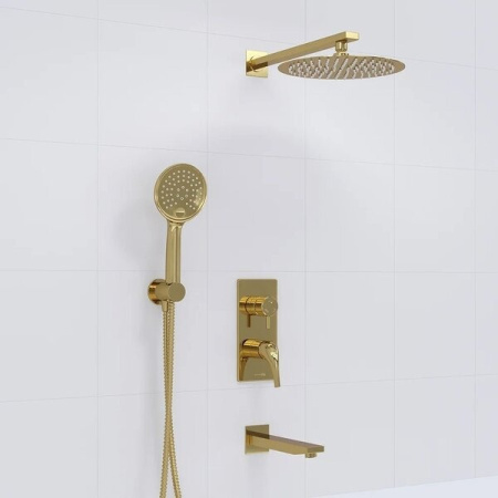 Душевой комплект Wasserkraft Sauer Sauer 7100, цвет золото глянцевое, A71208