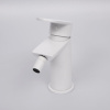 Смеситель Wasserkraft Mindel, для биде, с донным клапаном, цвет белый Soft-touch, 8506