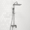Душевая стойка Wasserkraft, с изливом, цвет хром, A177.069.141.010.CH